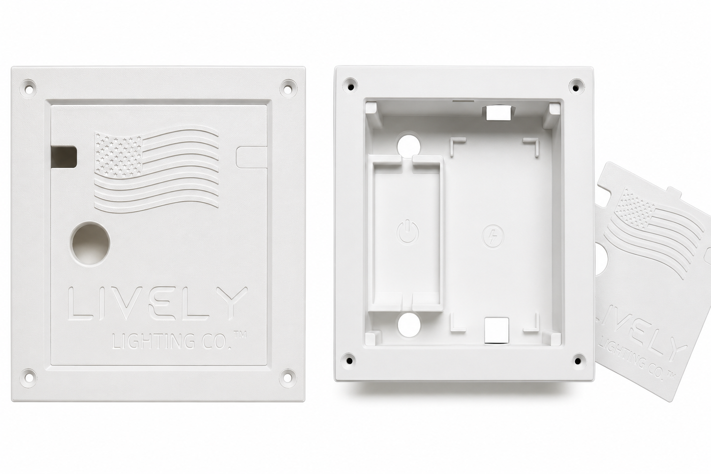 Limited Edition Flag PermTrack Recessed Box For Govee PRO & Outdoor 2 lights