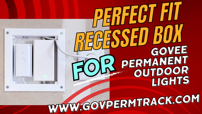 PermTrack Recessed Box For Govee PRO & Outdoor 2 lights