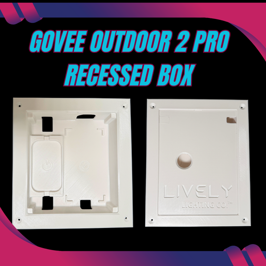 Recessed Power Supply Box For Govee Outdoor 2 Pro Permanent Outdoor Lights